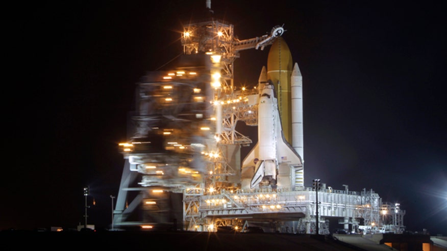 Space Shuttle Readies for Lift Off
